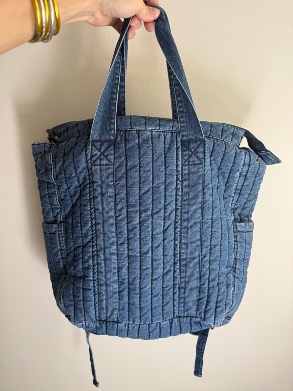 Pehr Denim Convertible Diaper Bag